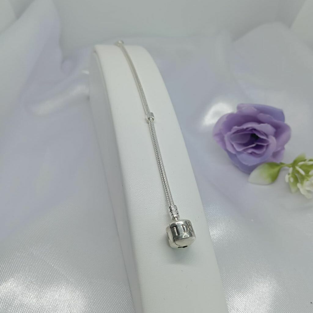 Pulseira prata 925 Inspiração Pandora para Berloques Lisa