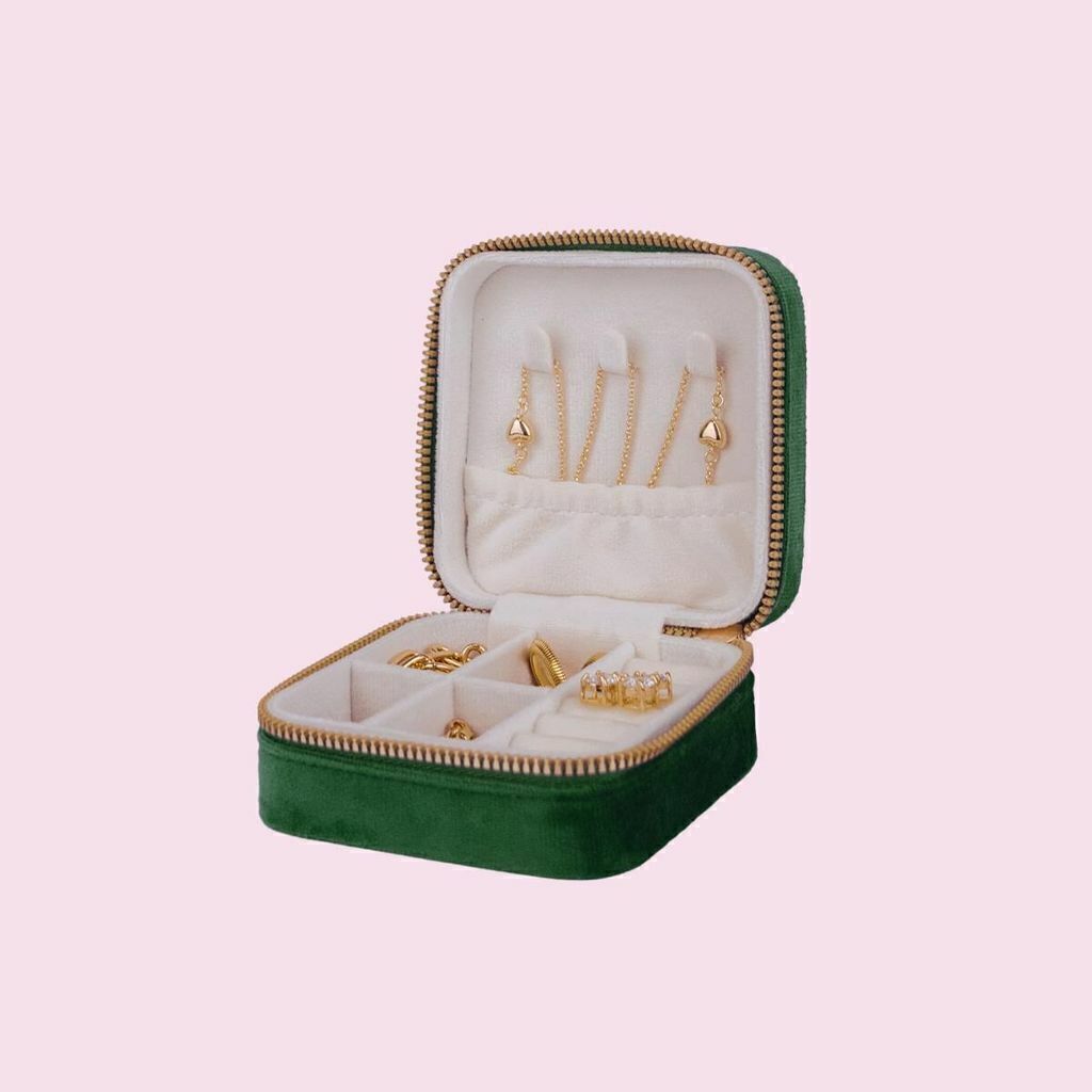 Estojo Porta-Joias de Veludo