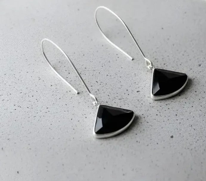 Brinco Ágata Negra Pendurico
