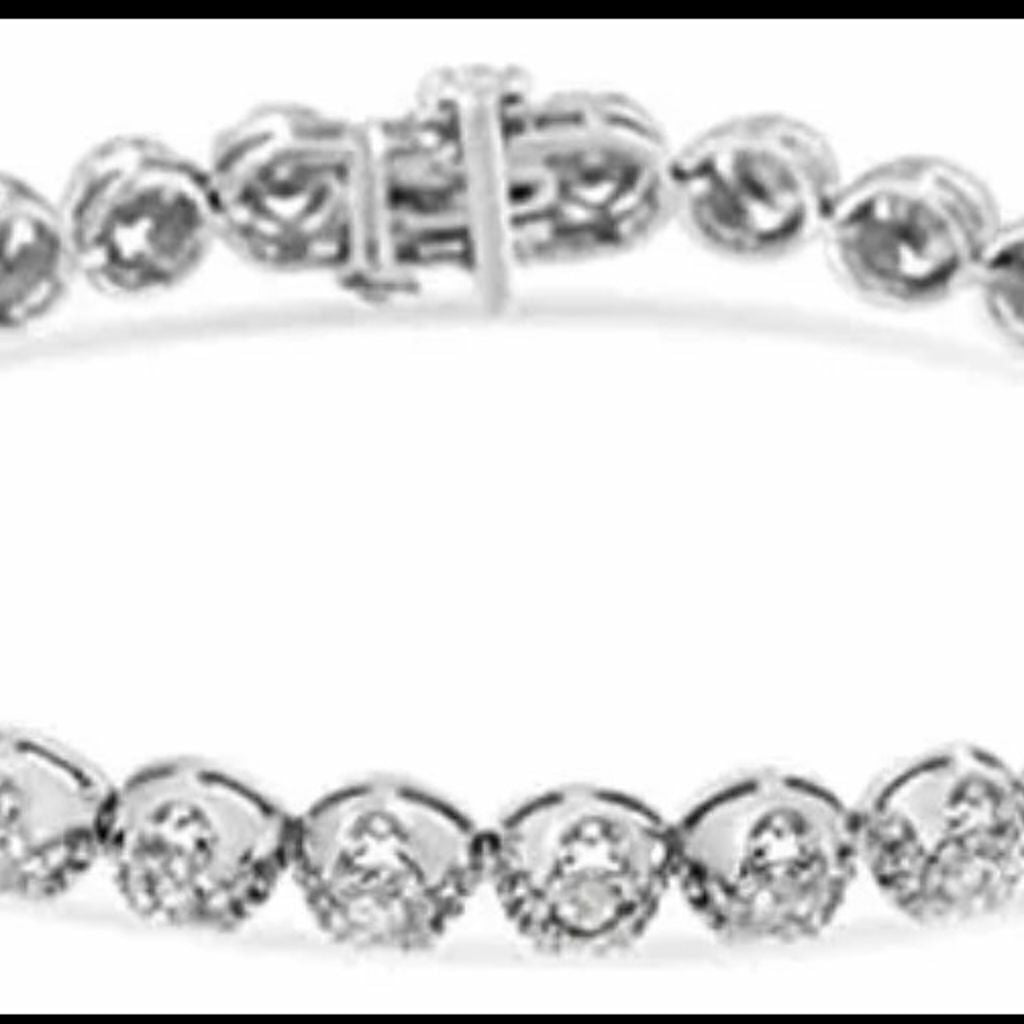 Pulseira Pedras Swarovski Prata Italiana 925