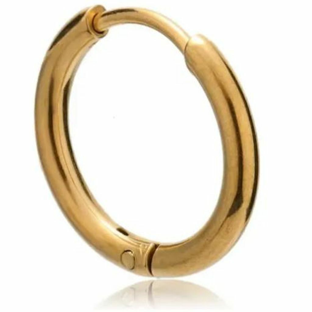 Piercing Banhado a Ouro Argola Click Orelha Septo Helix Daith 12mm