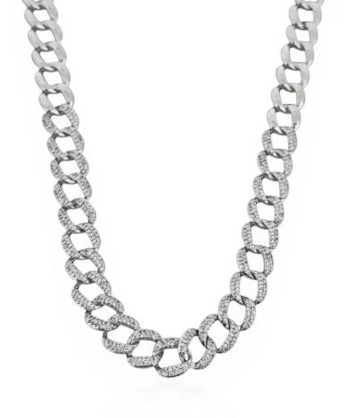 Colar Folheado a Ouro 18k Prata 925 Elos Cravejados