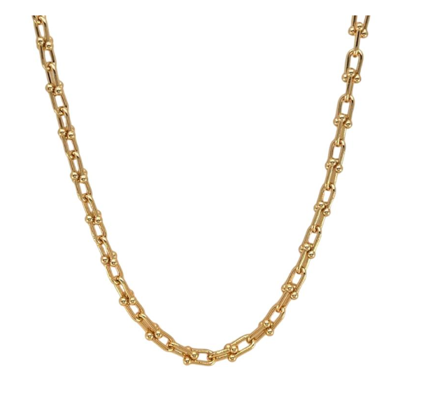 Colar Elos Tiffany Lisa Tam. 45cm Banhado a Ouro