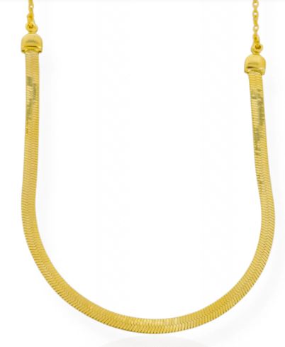 Chocker Fita MEIA Laminada Banh. Ouro