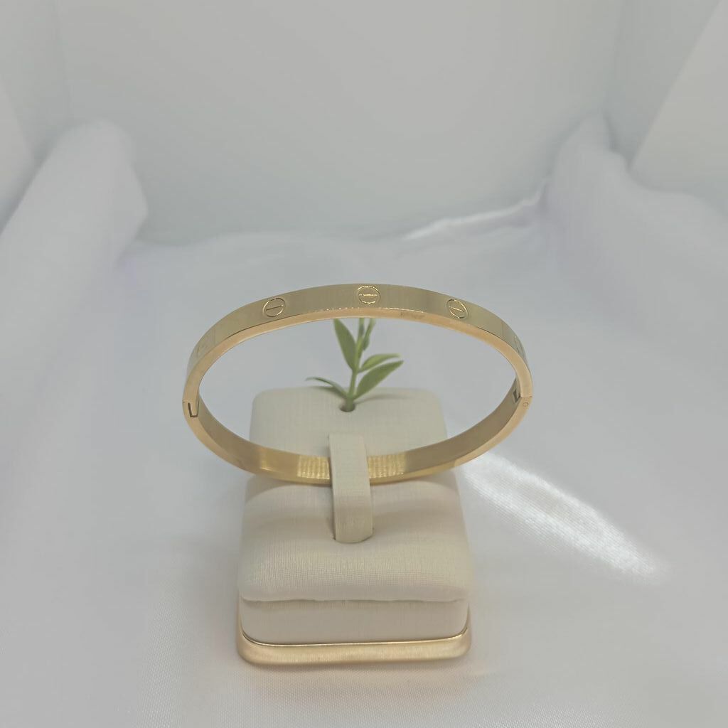 Bracelete Cartier com Detalhe Semi Jóia Ouro 18k