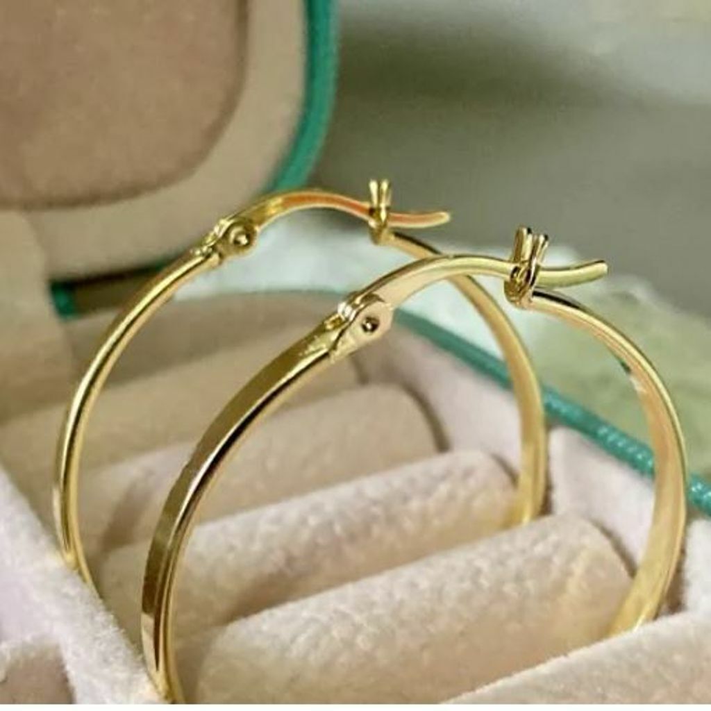 Brinco Argola 5 Camadas Ouro 18k Semi Joia