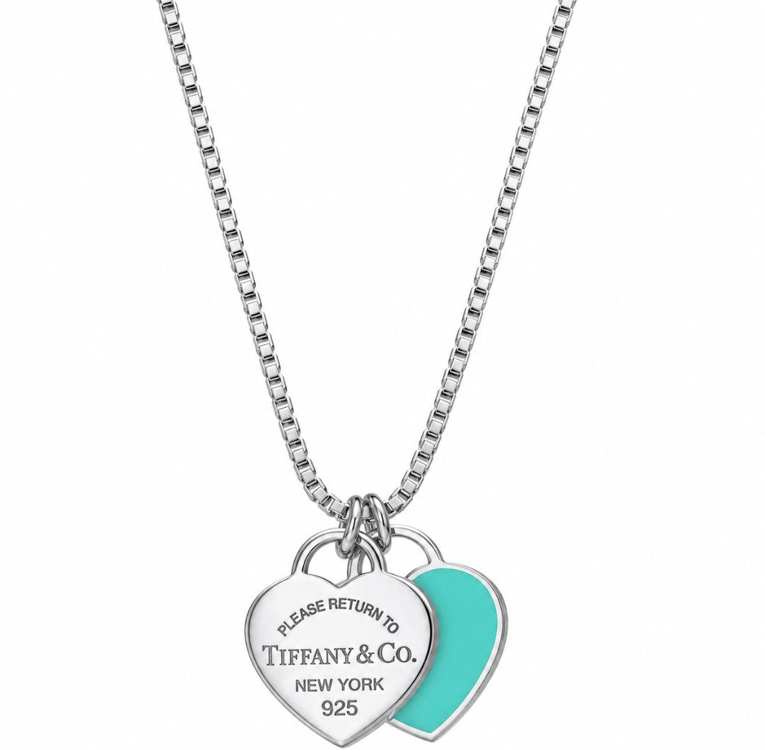 Corrente de prata 925 com Pingente Inspiração Tiffany