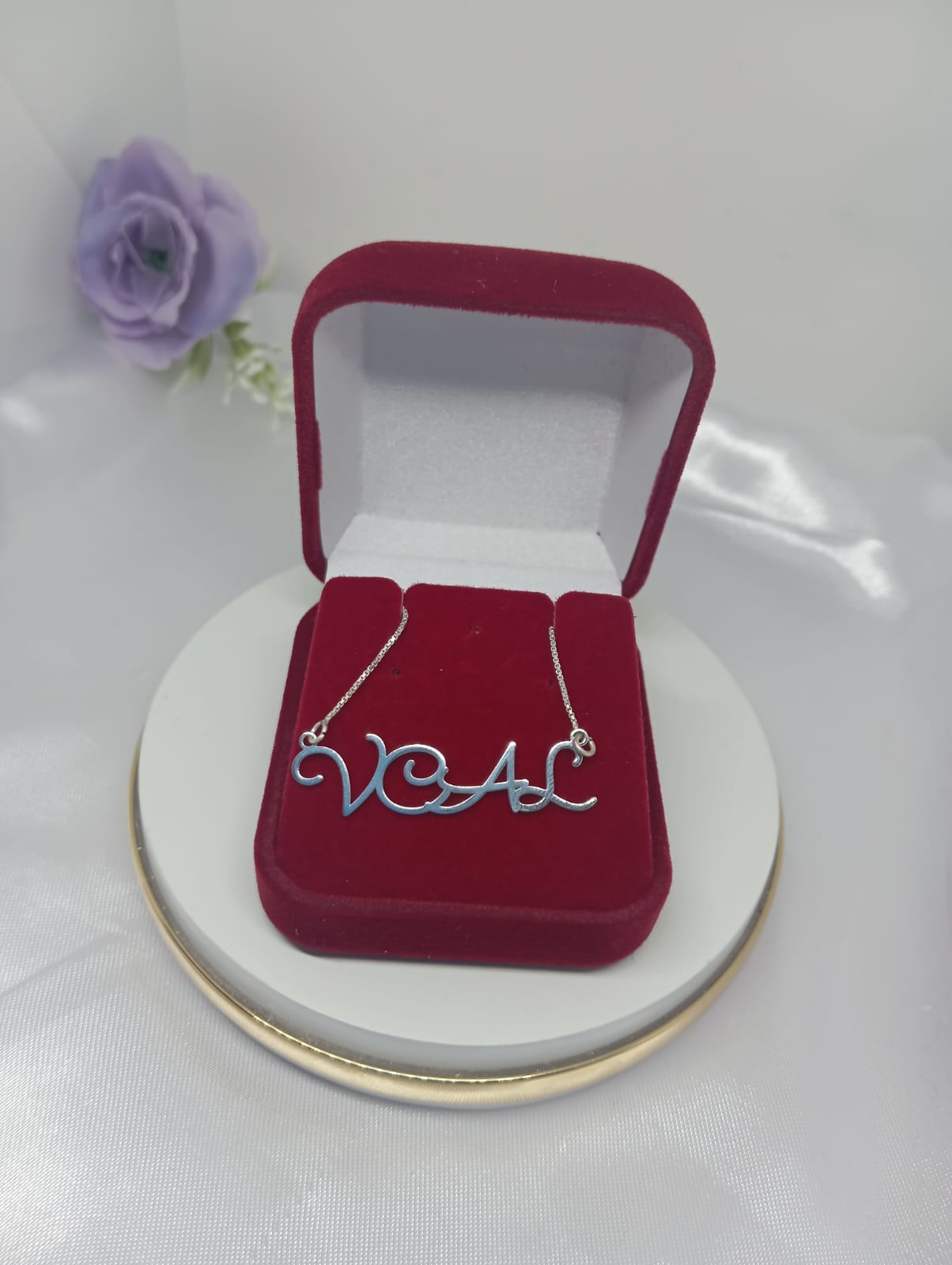Corrente Veneziana prata 925 Personalizada - Nome, Iniciais...