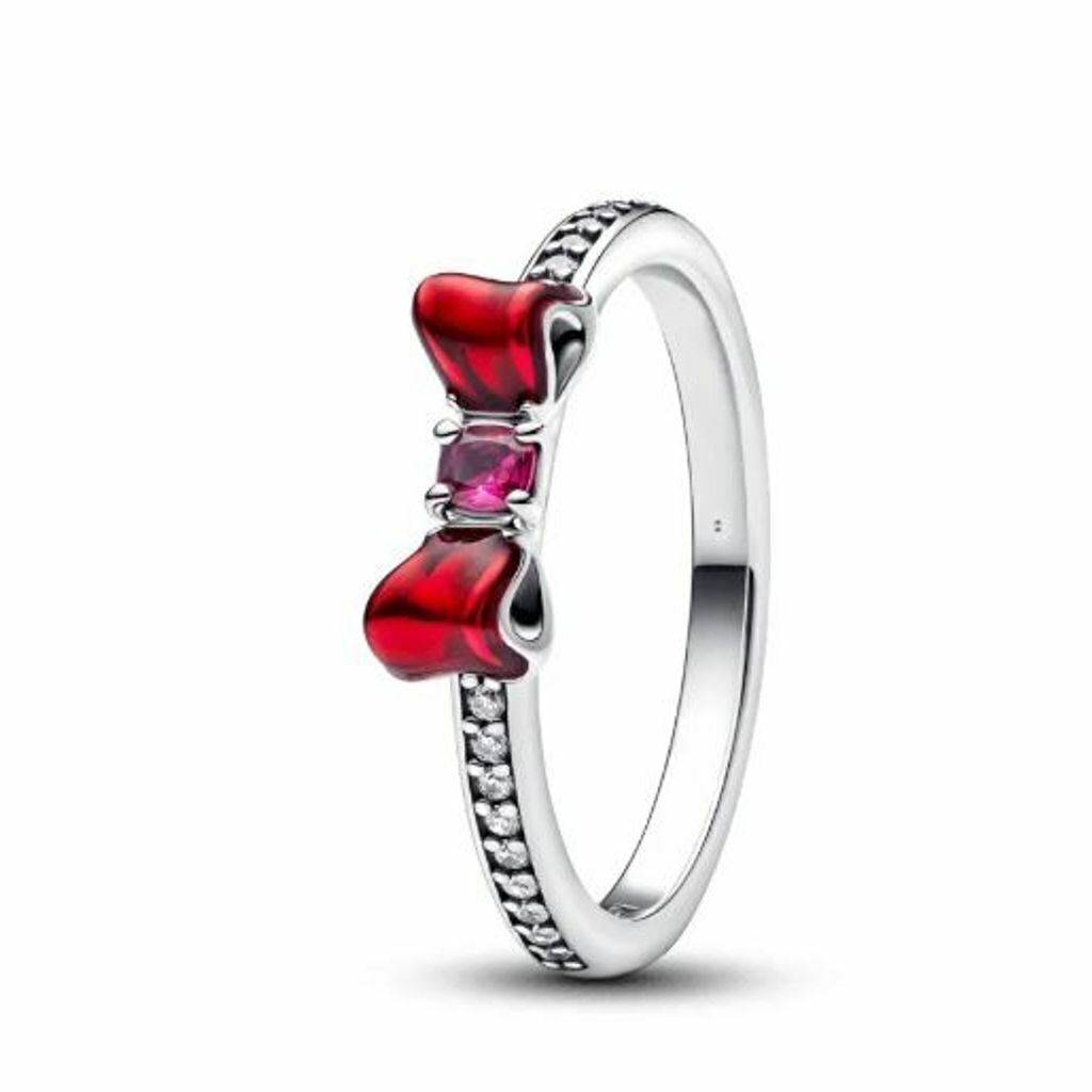 Anel de prata 925 princesa branca de neve laço