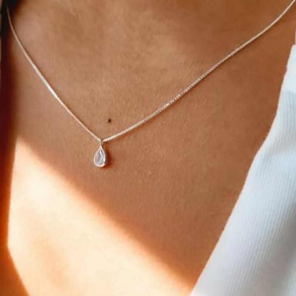 Corrente Veneziana prata 925 Ponto de Luz Gota
