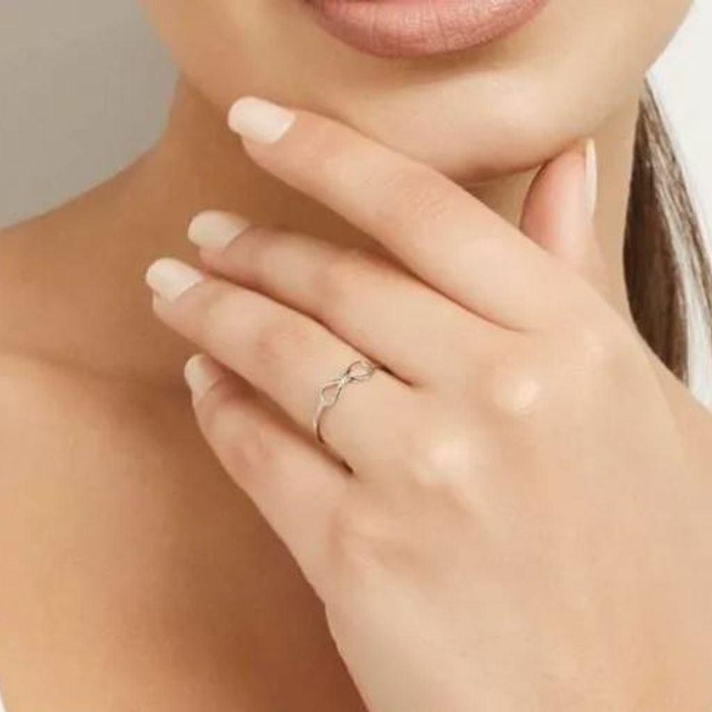 Anel Infinito prata 925