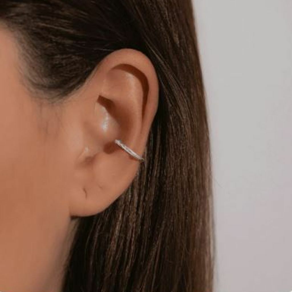 Piercing prata 925 de furo Argolinha Lisa 8,7mm