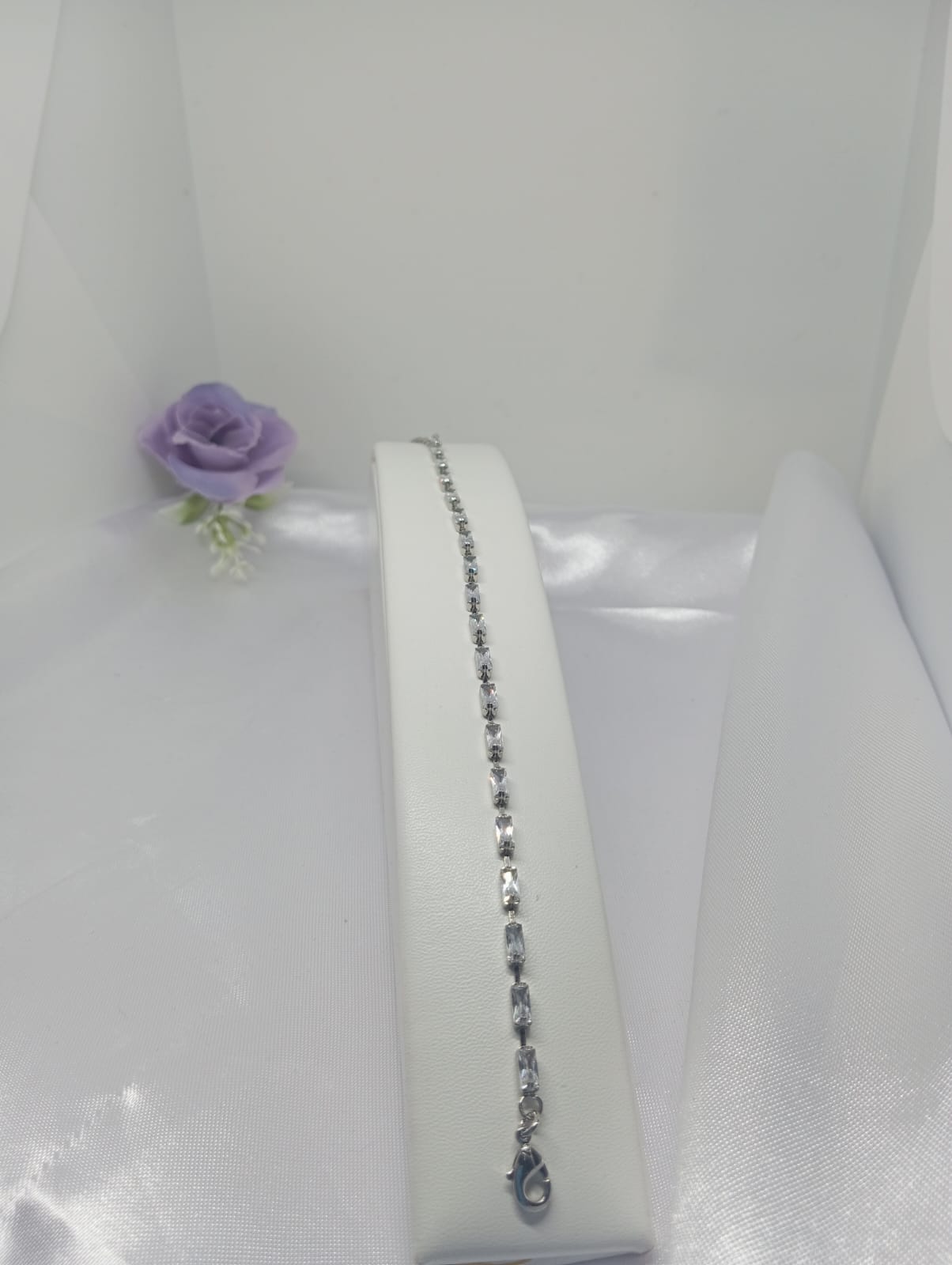 Pulseira Riviera 2,5x5mm Folh. Ródio