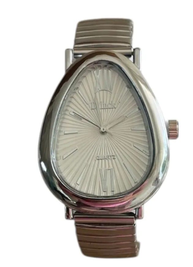 Relógio Serpente Liso Banhado a Prata e Ouro