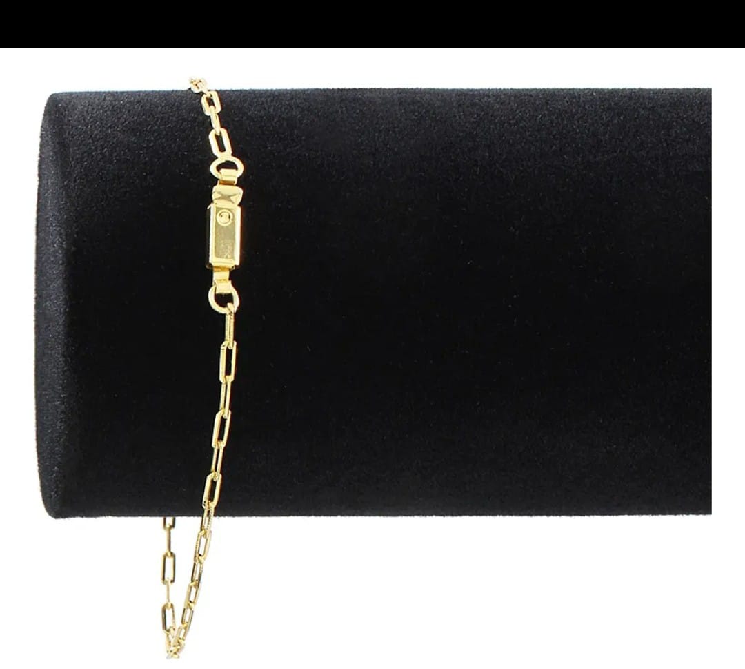 Pulseira banhada a Ouro 18k Elos Quadrado