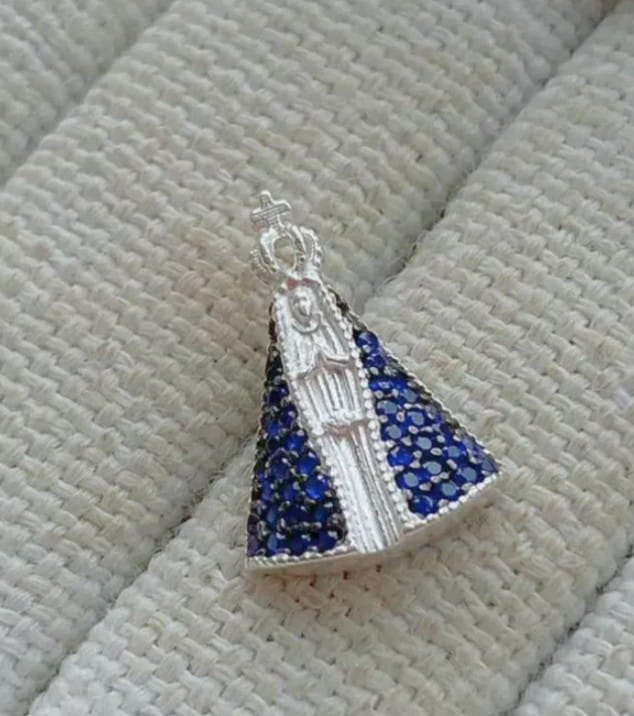 Corrente Nossa Senhora Manto Azul 925 50cm