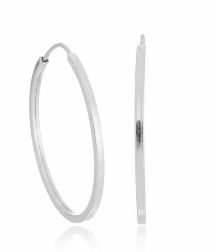 Brinco Argola Fio Quadrado Média 3,5cm