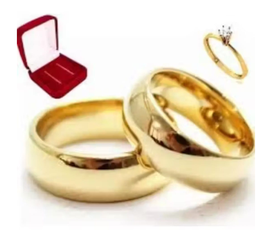 Par de Aliança Tungstênio 6mm Banhado a Ouro 18k + Solitário