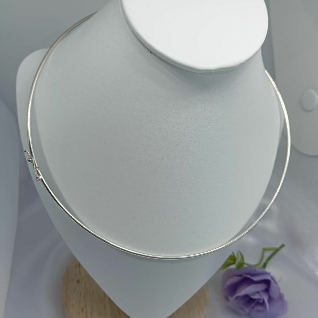 Colar Choker Aro Redondo Fio Redondo 4,8gr