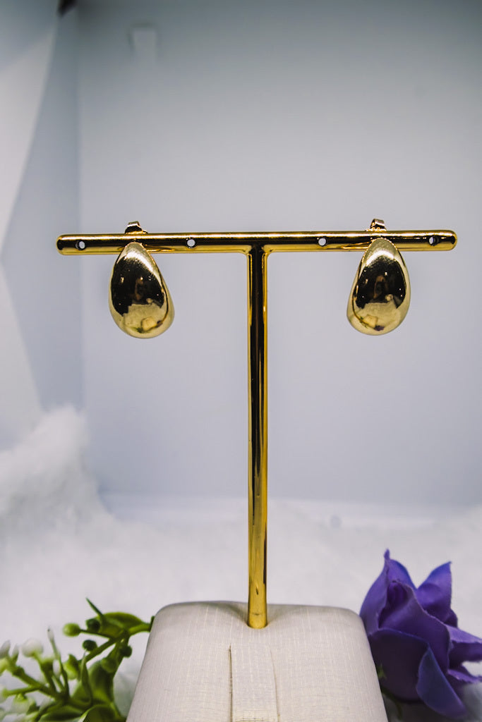 Brinco Gota Médio Dourado