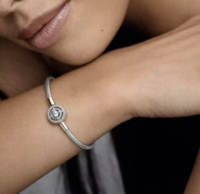 Pulseira para Berloques Inspiração Pandora prata 925