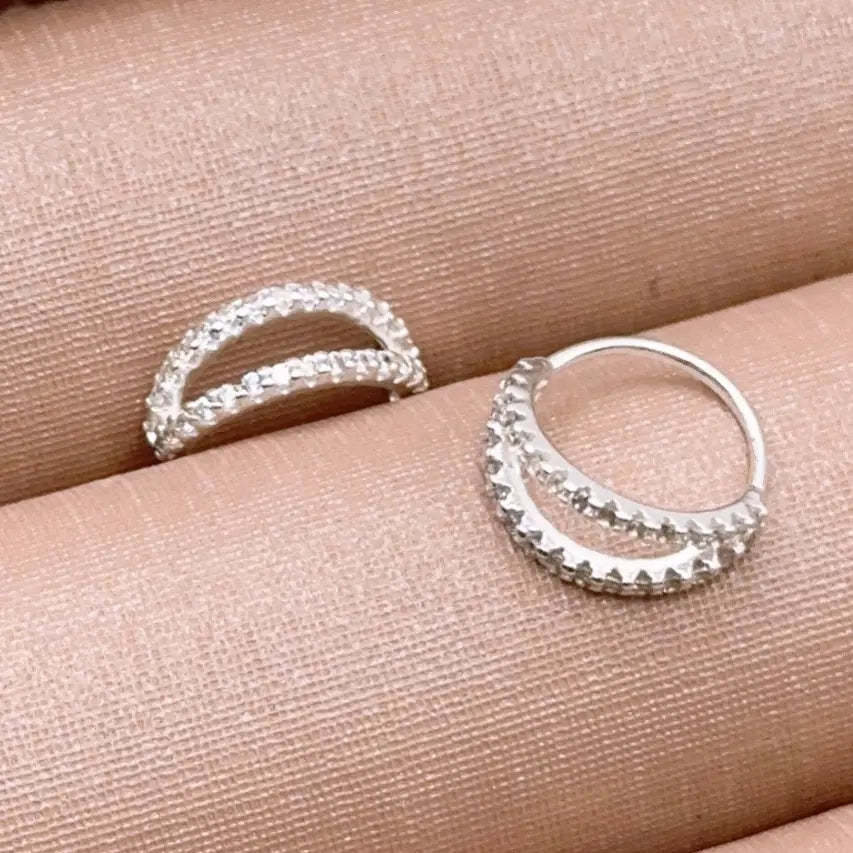 Piercing Argola Dupla prata 925