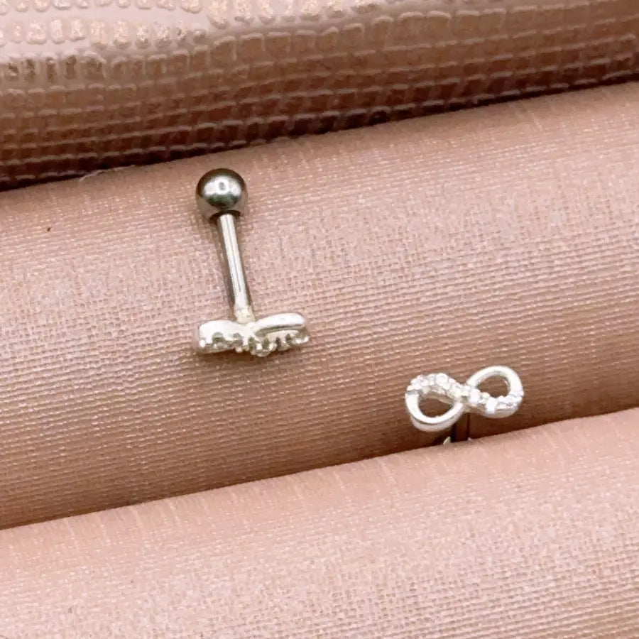 PIERCING TRAGUS INFINITO PRATA 925