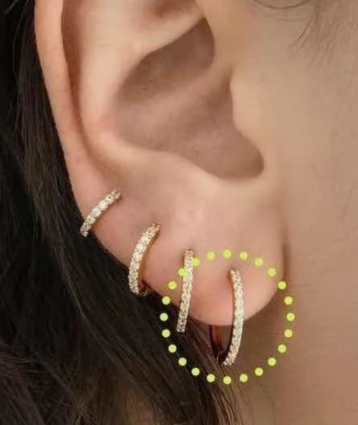 Piercing Argolinha Banho Ouro Par