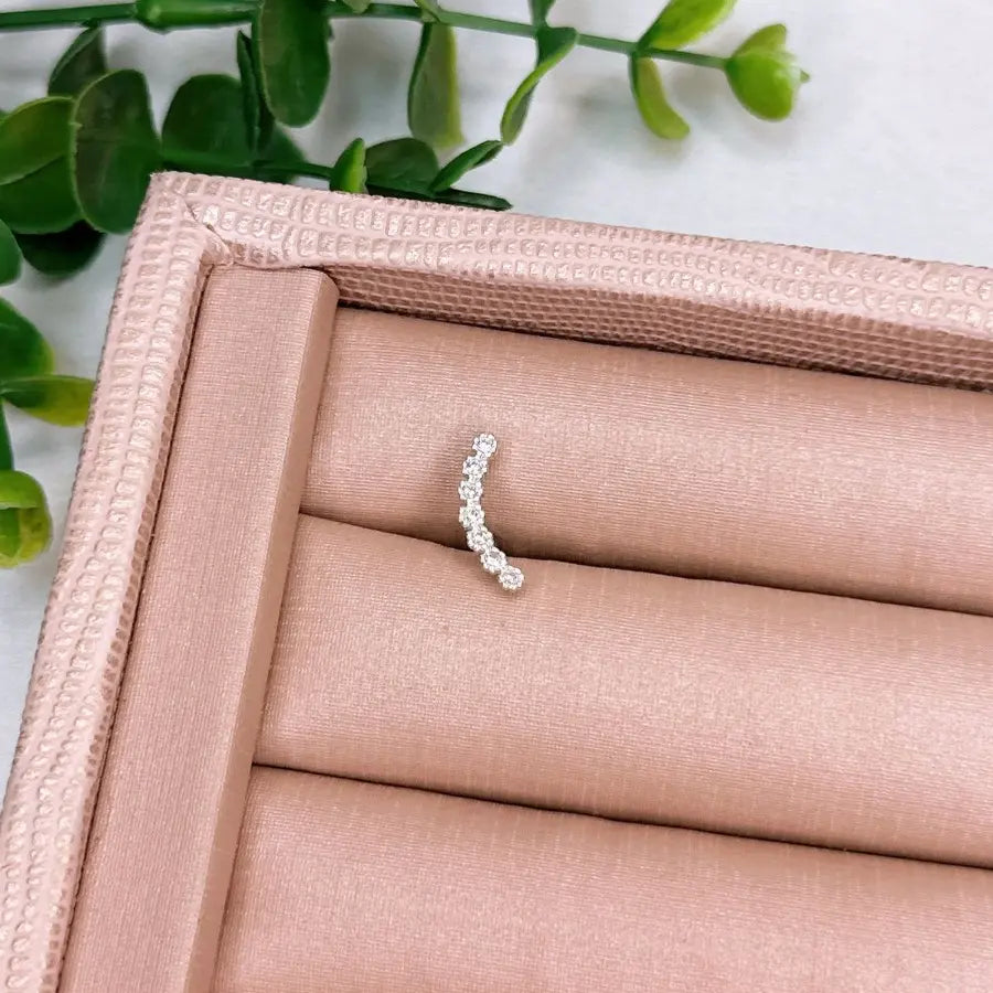 PIERCING HELIX CRAVEJADO PRATA 925