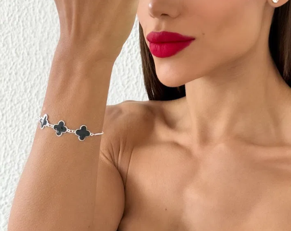 Pulseira Folheada a Prata 925 Inspiração Vg. Resinada