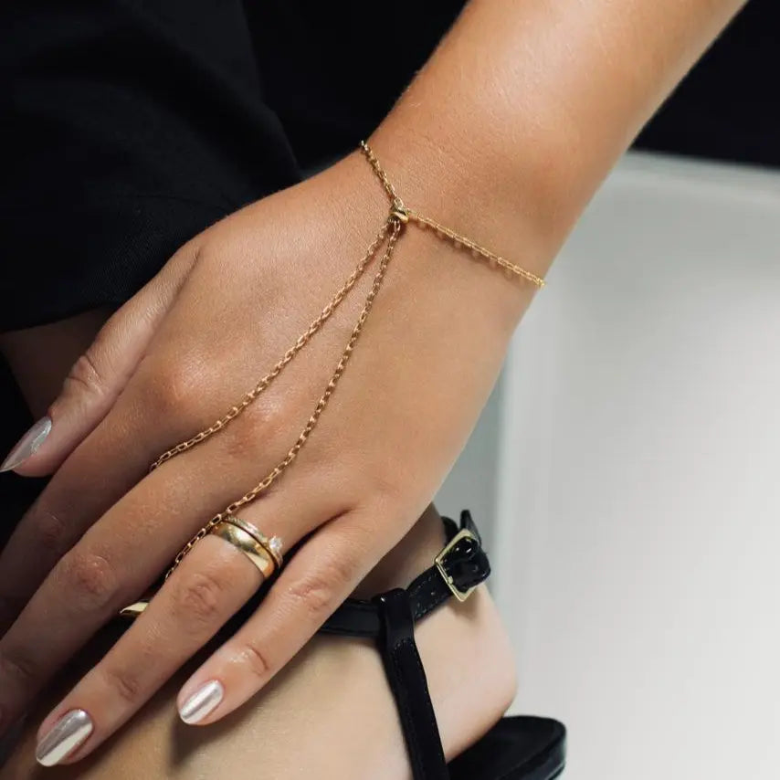 PULSEIRA DE MÃO ELO LISA