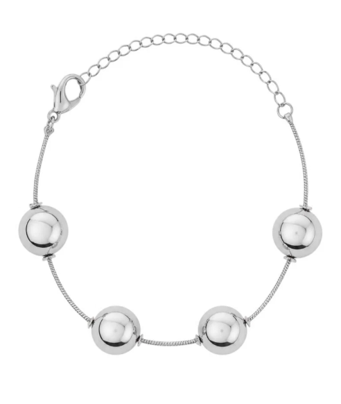 Pulseira Folheada a Prata 925 Esferas