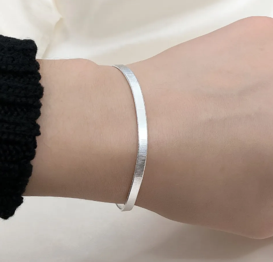 Pulseira de prata 925 laminada 1480 magic Fio 40