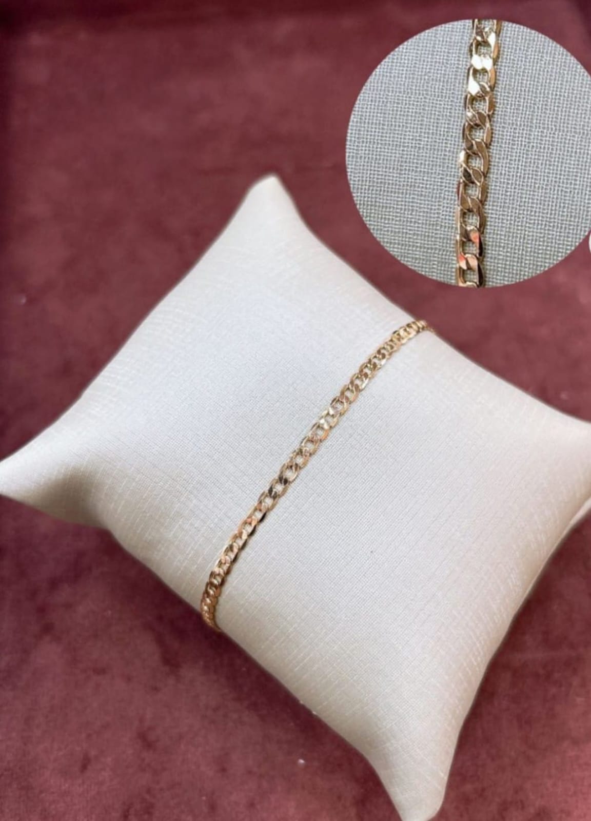 PULSEIRA MASC PIASTRINE LISO BANH. OURO