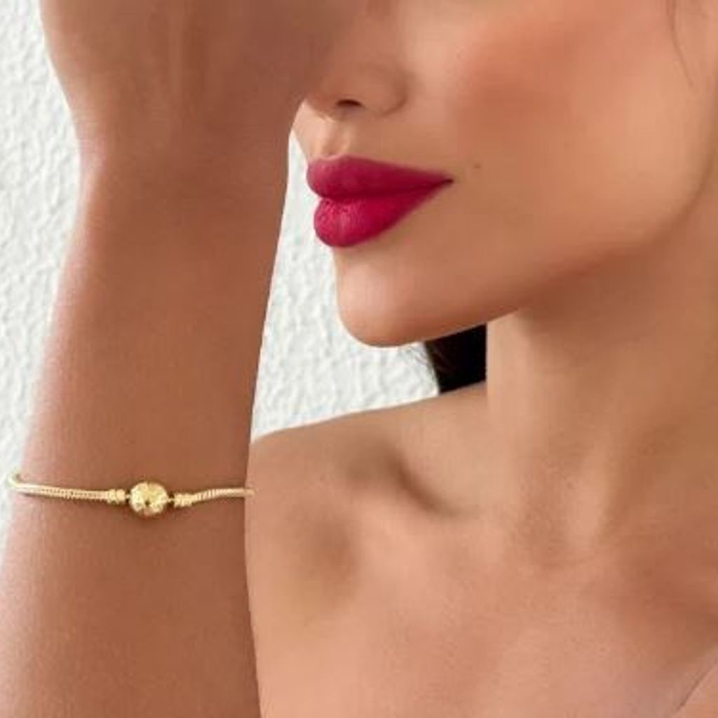 Pulseira Life Folheada a Ouro 18k e Prata Esfera Insp. Pandora