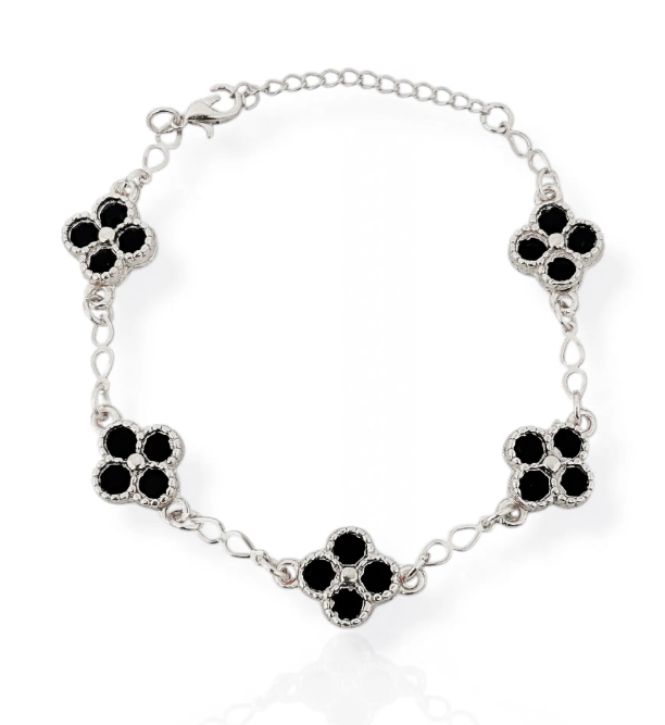 Pulseira Folheada a Ouro 18k e Prata Inspiração Vg. com Zirconia