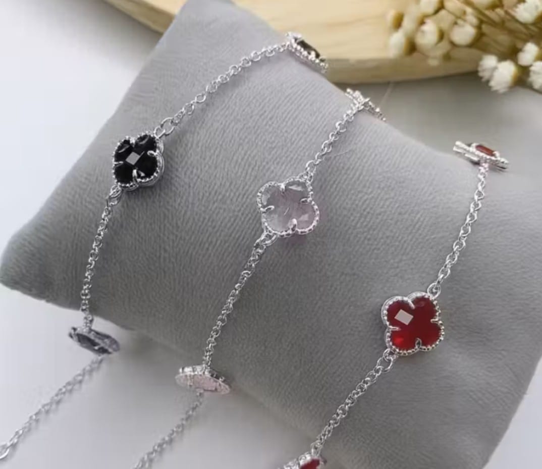 Pulseira prata 925 3 Trevos Inspiração VG
