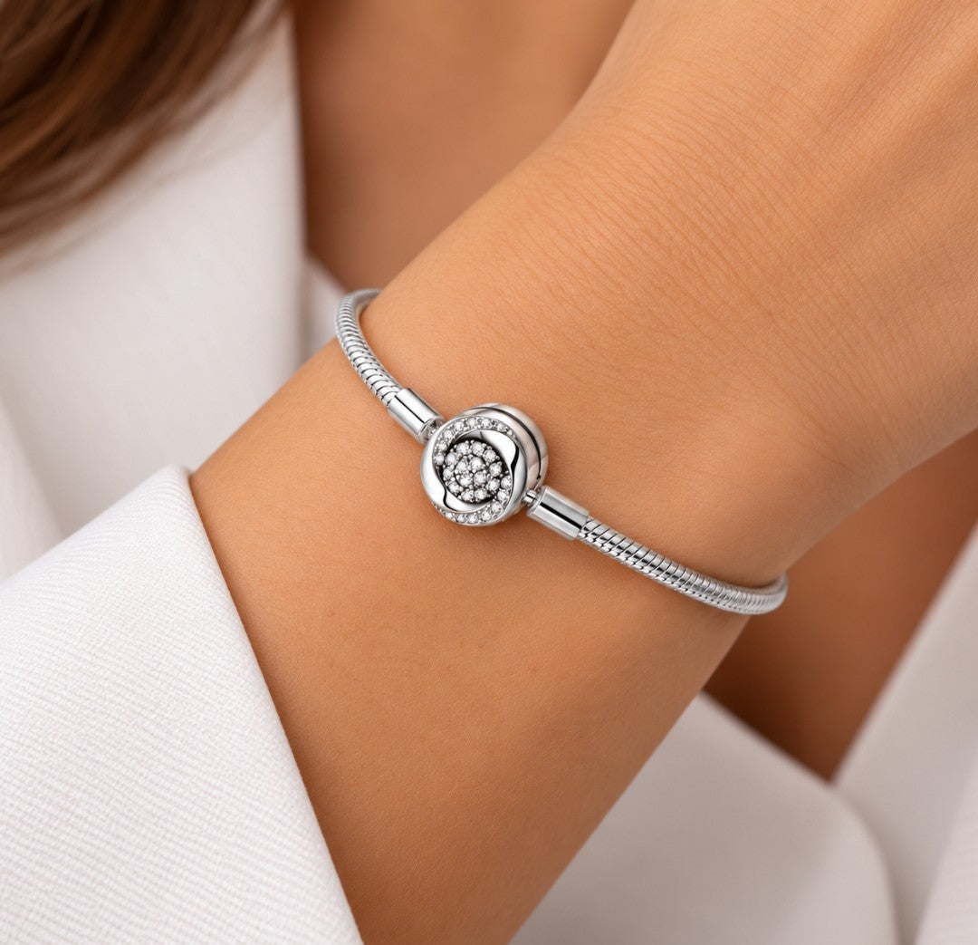 Pulseira Inspiração Pandora para Berloques prata 925