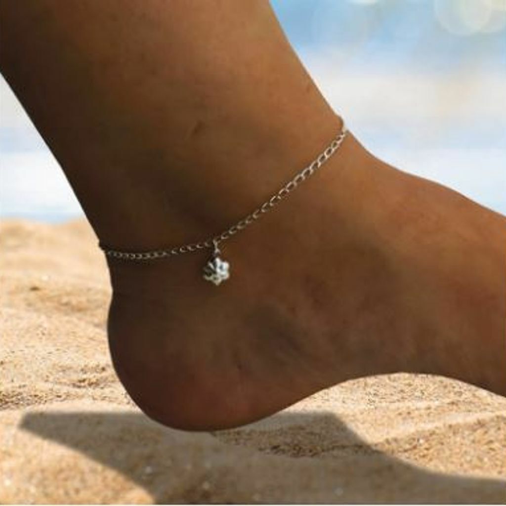 Tornozeleira Florzinha Pendurada 2gr 24cm