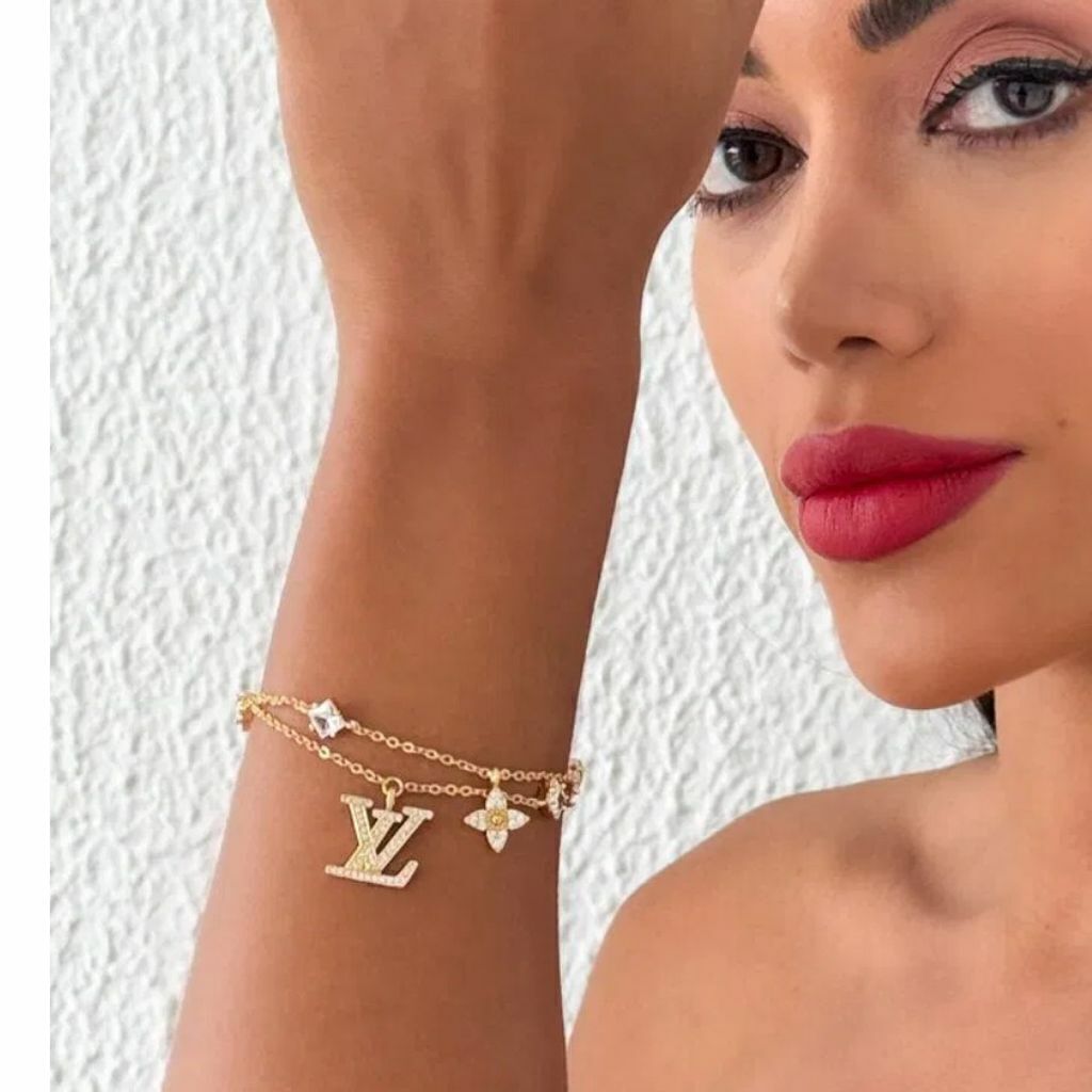 Pulseira Semi Jóia Prata Grandes Marcas VL Zircônia