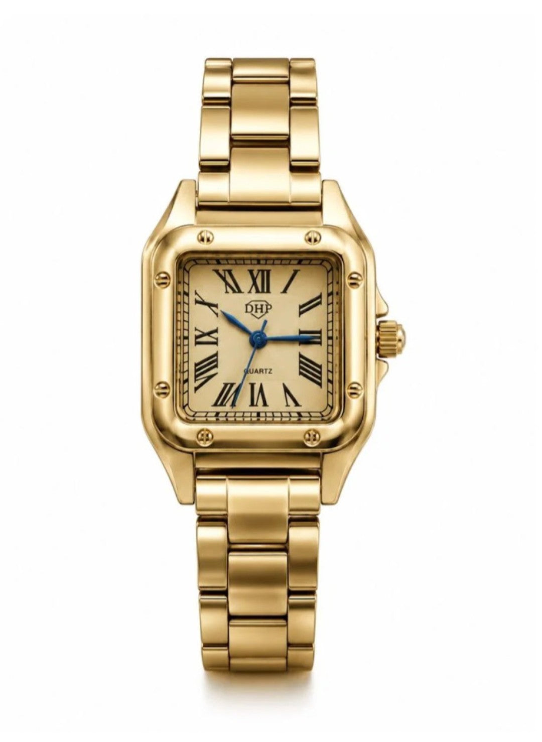 Relógio Inspiração Cartier Nanda Dourado