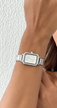 Relógio Folheado a Prata Jade