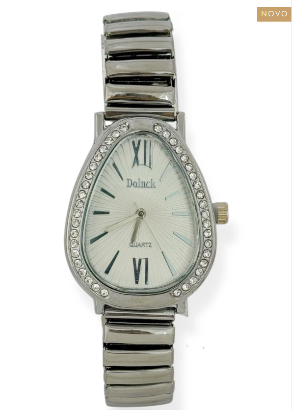 Relógio Folh. A Prata e Ouro - Chloe Serpente