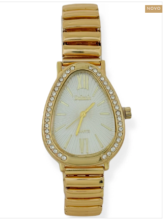 Relógio Folh. A Prata e Ouro - Chloe Serpente