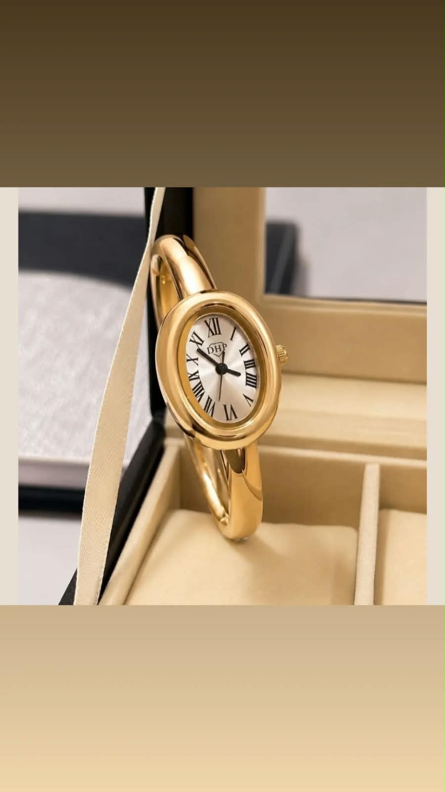 Relógio bracelete de Quartzo Feminino Pequeno Roma Dial Retro Clássico