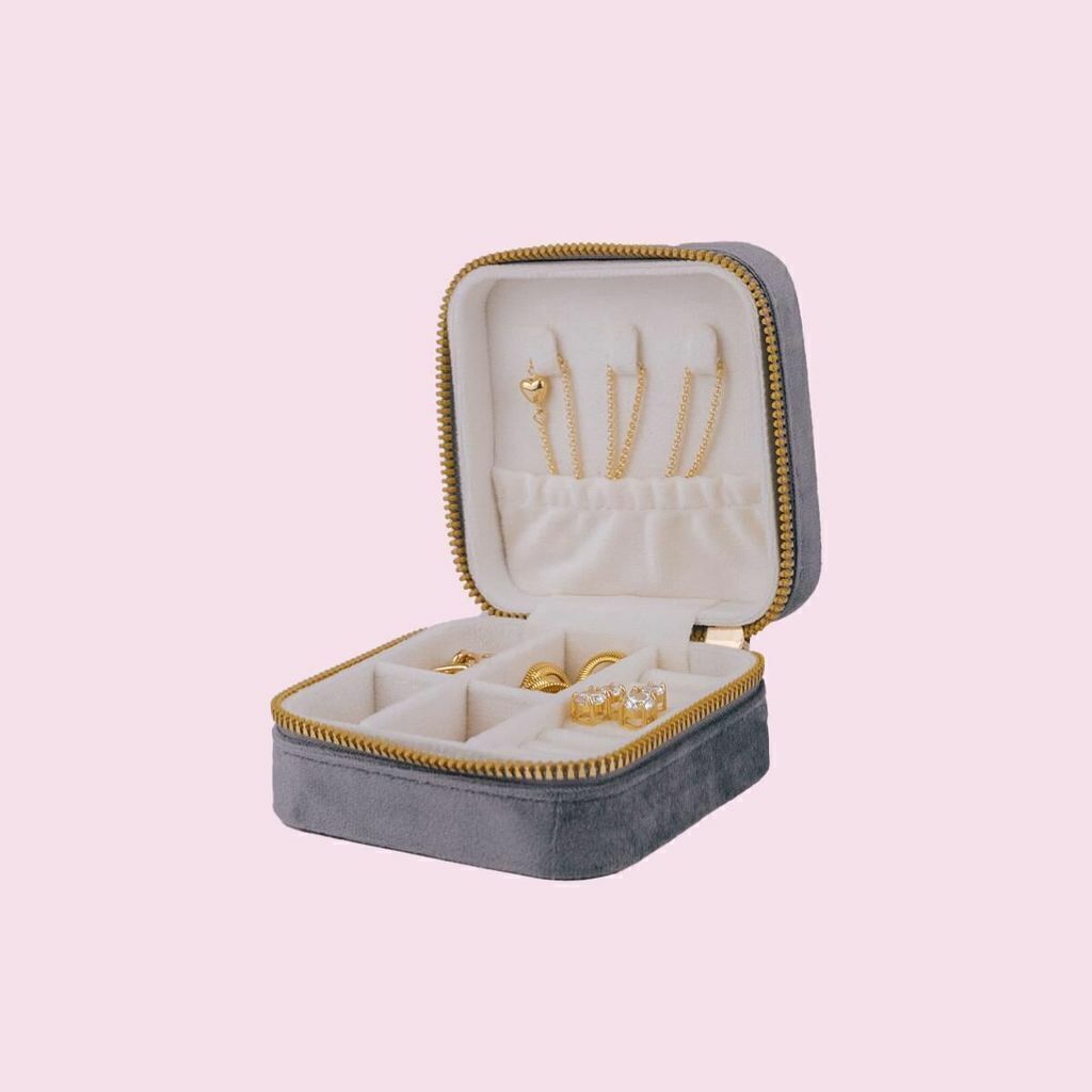 Estojo Porta-Joias de Veludo