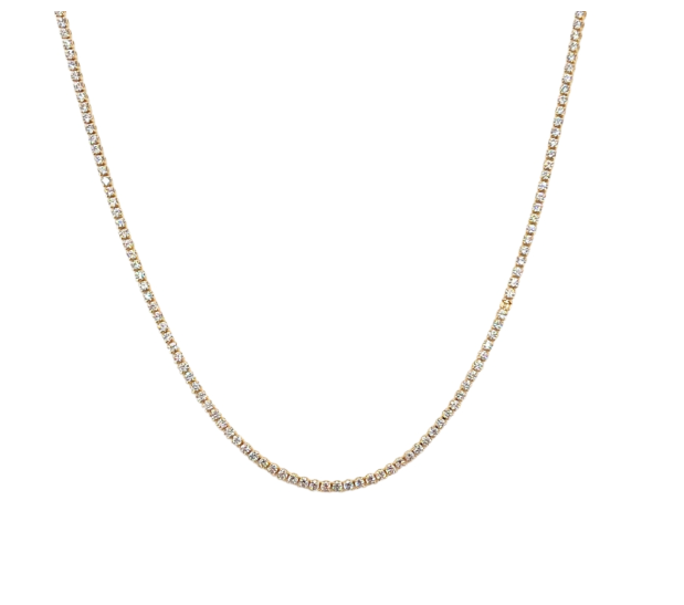 Choker Riviera 1.75mm Folh. A Ródio Tam. 35