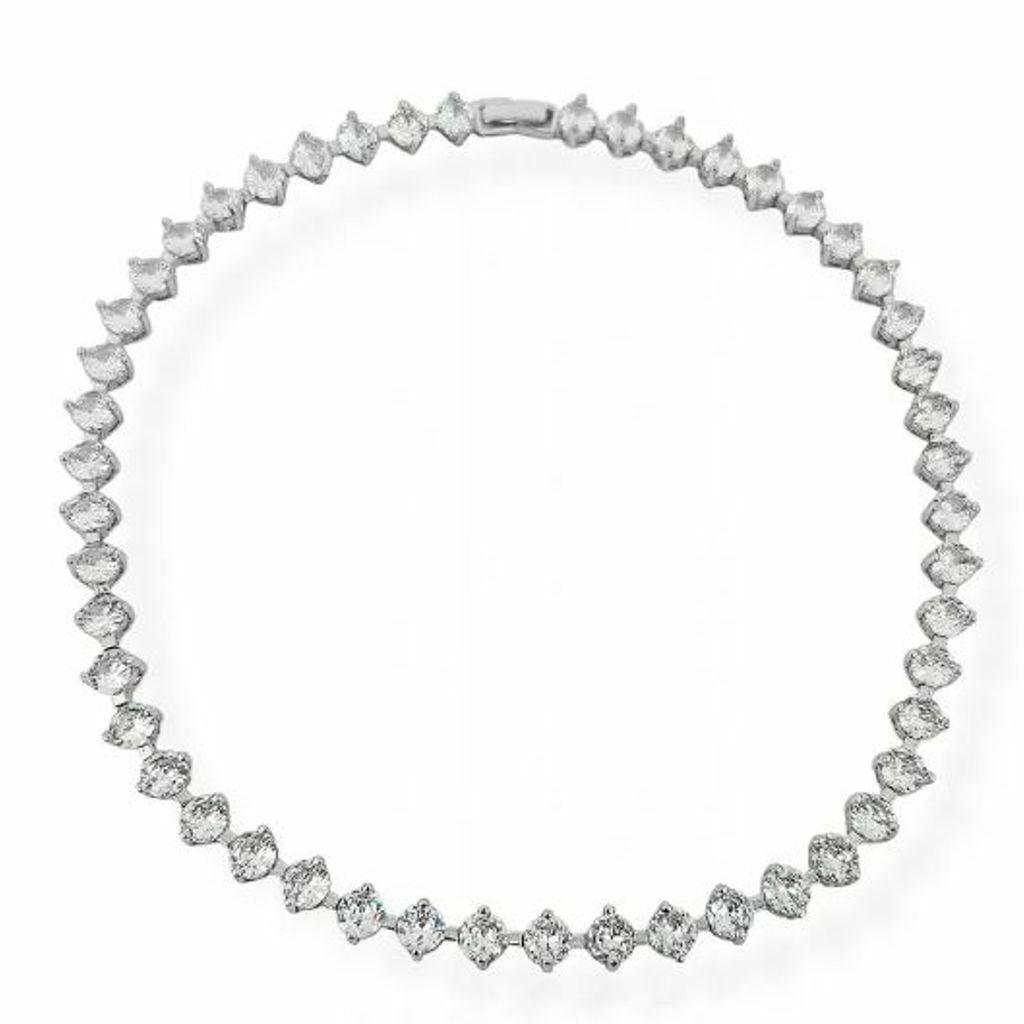 Colar Semi Jóia Ouro Prata Zircônia Swavarovisk