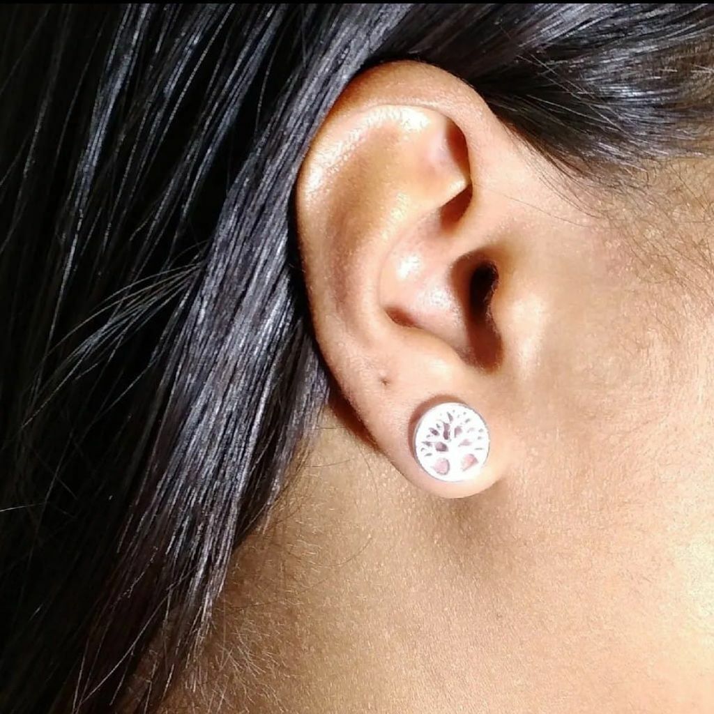Brinco Arvore da Vida prata 925