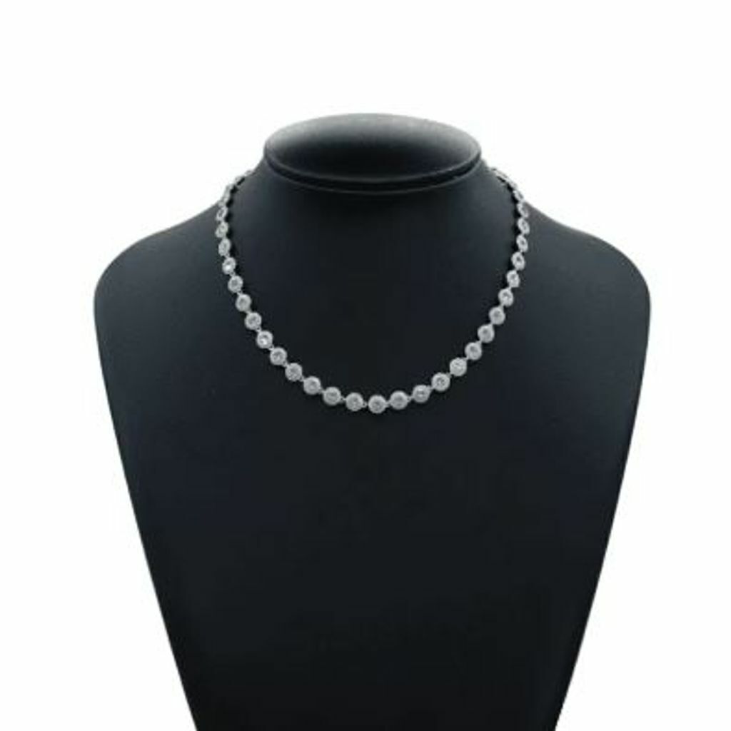 Corrente de prata 925 inspiração Swarovski